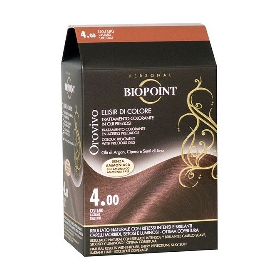 Biopoint Kit Orovivo Elisir di Colore - 4 Castano
