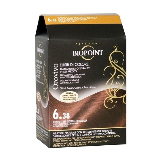 Biopoint Kit Orovivo Elisir di Colore - 6.38 Biondo Scuro Cioccolato Nocciola