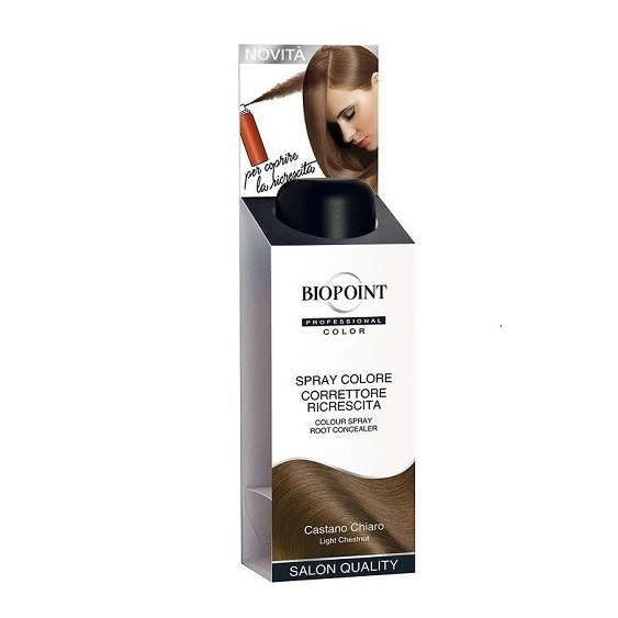 Biopoint Spray Colore Correttore Ricrescita Castano Chiaro 75ML