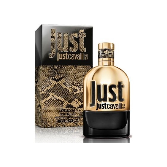 Profumo da Uomo Just Cavalli Just Gold for Him confezione da 50ML