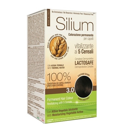 Silium Colorazione Permanente ai 5 Cereali 3.0 Castano Scuro