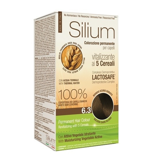 Silium Colorazione Permanente ai 5 Cereali 6.3 Biondo Scuro Dorato