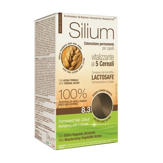 Silium Colorazione Permanente ai 5 Cereali 8.3 Biondo Chiaro Dorato