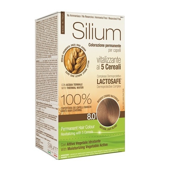Silium Colorazione Permanente ai 5 Cereali 8.0 Biondo Chiaro Naturale