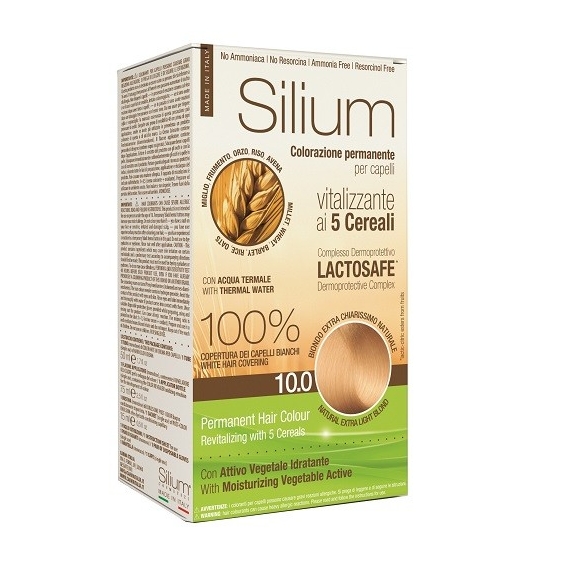 Silium Colorazione Permanente ai 5 Cereali 10.0 Biondo Extra Chiarissimo Naturale