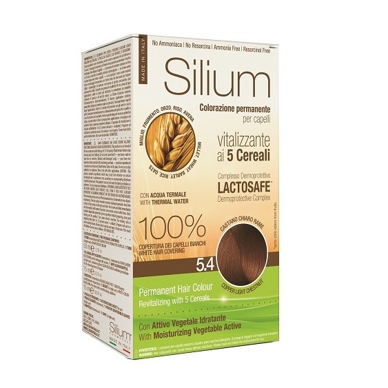 Silium Colorazione Permanente ai 5 Cereali 5.4 Castano Chiaro Rame