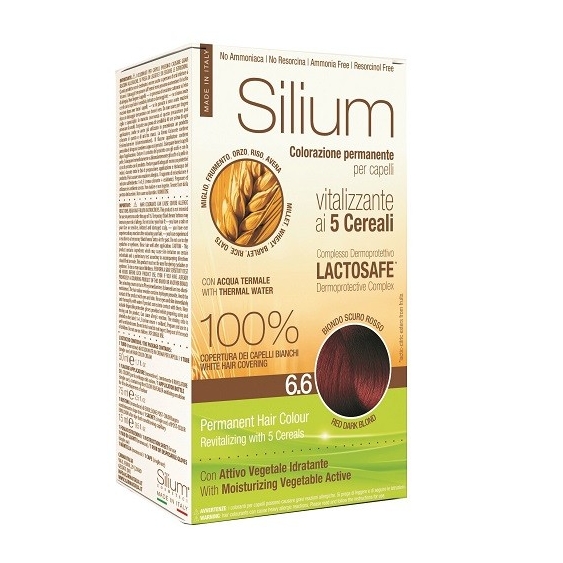 Silium Colorazione Permanente ai 5 Cereali 6.6 Biondo Scuro Rosso
