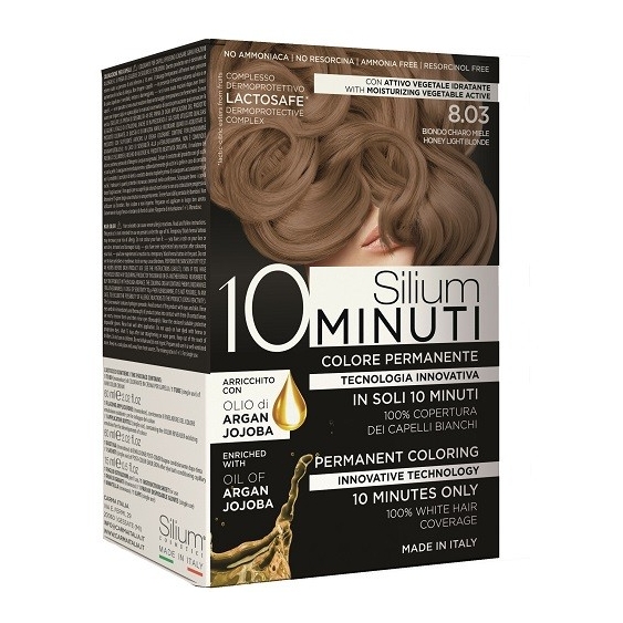 Silium 10 minuti Colorazione Permanente 8.3 Biondo Chiaro Miele