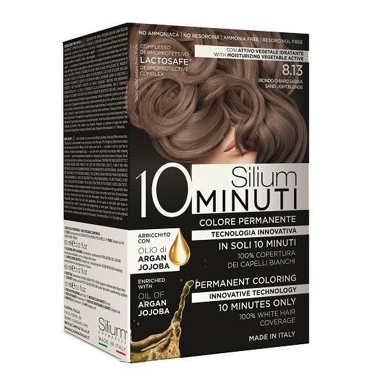 Silium 10 minuti Colorazione Permanente 8.13 Biondo Chiaro Sabbia