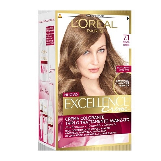 L'Oreal Paris Excellence Crema Colorante 7.1 Biondo Cenere