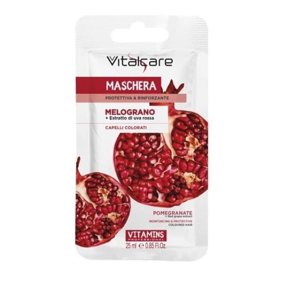 Vitalcare Vitamins Melograno e Olio di Limone Maschera Monodose 25ML