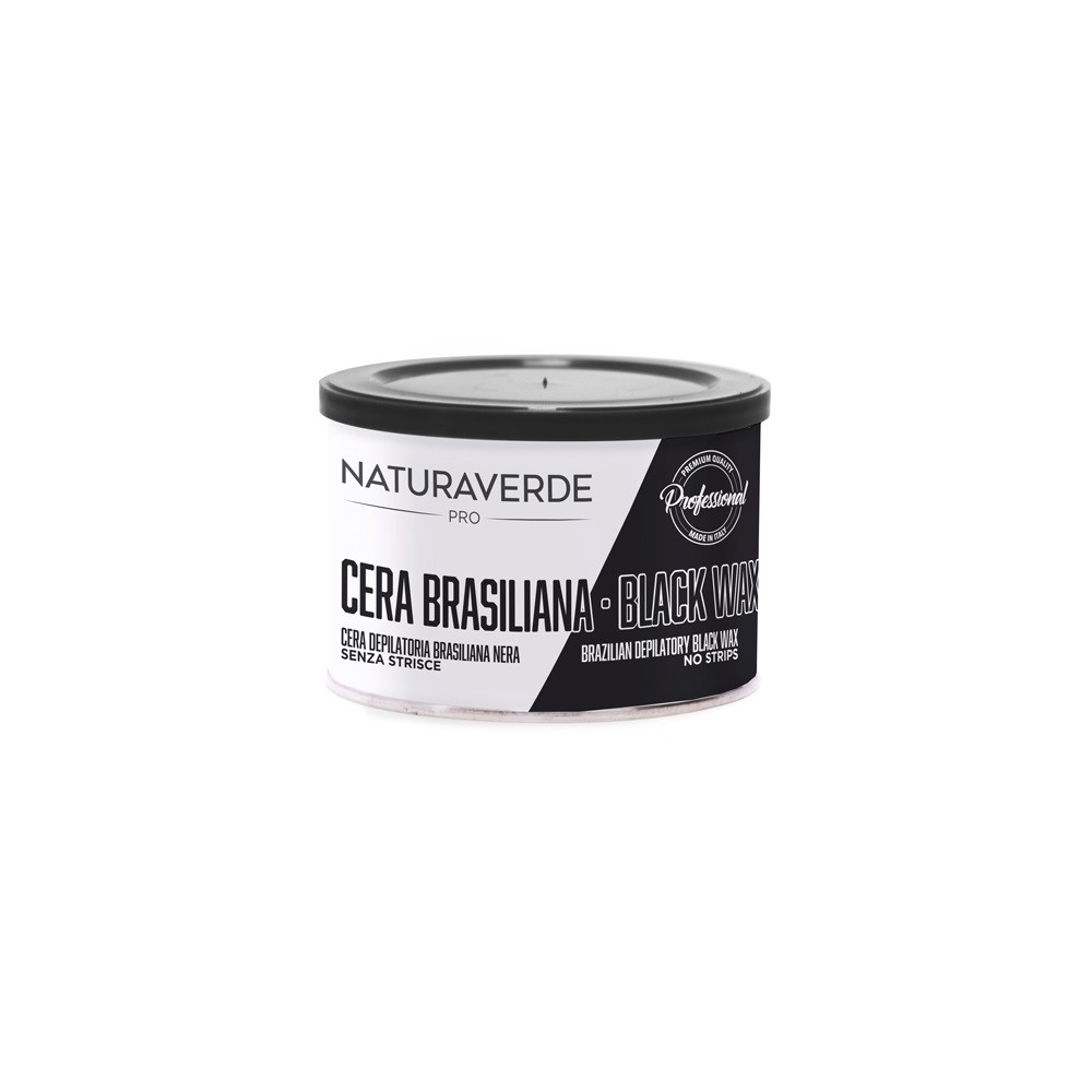 cera depilatoria senza striscia black wax 400 ml