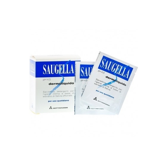 Saugella Dermoliquido Salviettine Intime Deodoranti pH 4.5 10PZ