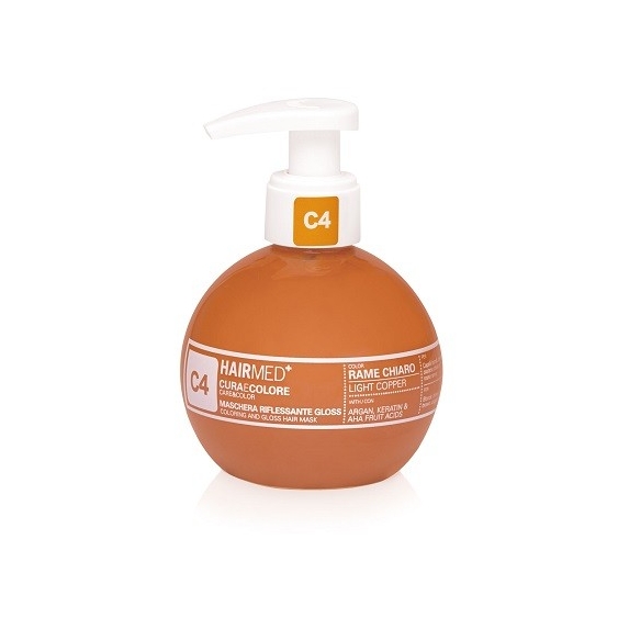 Hairmed Cura e Colore Maschera Riflessante Gloss C4 Rame Chiaro 200ML