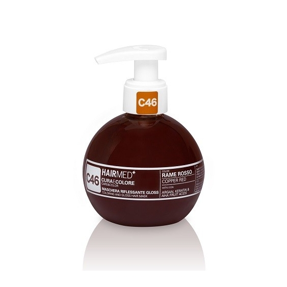 Hairmed Cura e Colore Maschera Riflessante Gloss C46 Rame Rosso 200ML