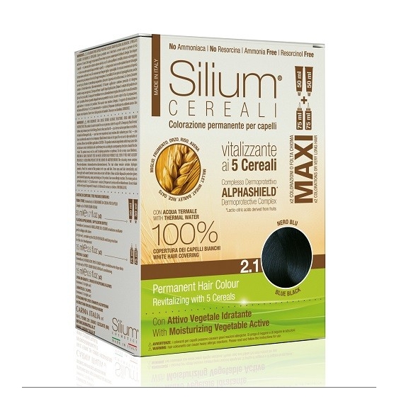 Silium Maxi Colorazione Permanente ai 5 Cereali 2.1 Nero Blu