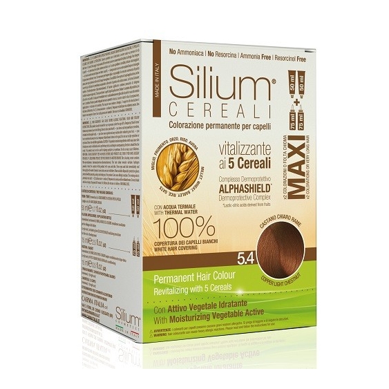 Silium Maxi Colorazione Permanente ai 5 Cereali 5.4 Castano Chiaro Rame