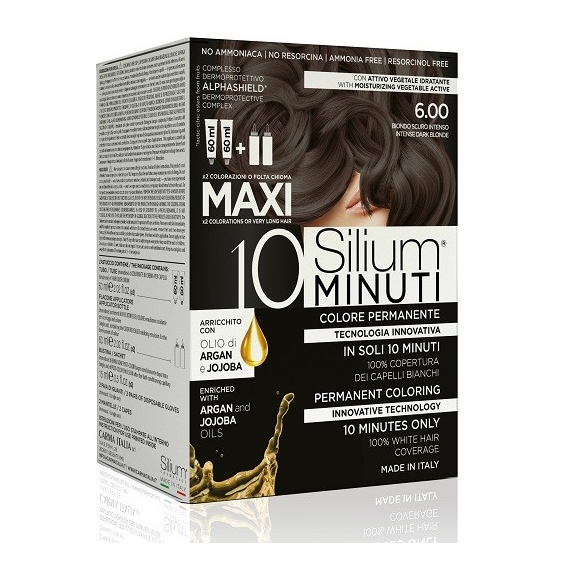 Silium 10 minuti Maxi Colorazione Permanente 6.00 Biondo Scuro Intenso