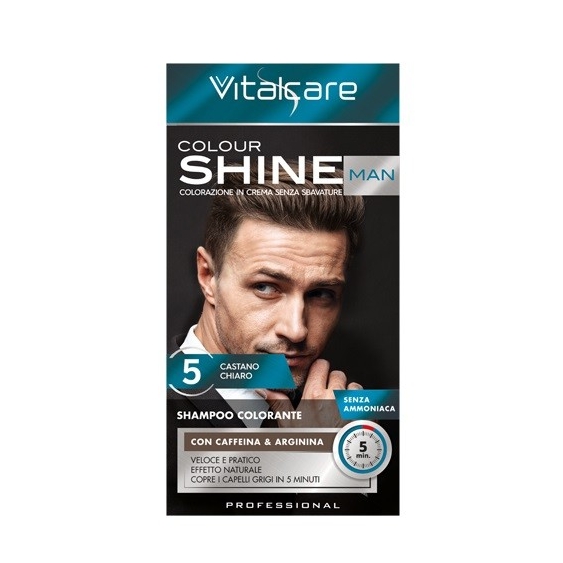Vitalcare Colour Shine Man 5 Castano Chiaro