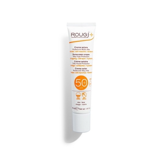 Rougj Crema Solare Viso Anti-Età e Anti-Macchia Viso SPF50+ 40ML
