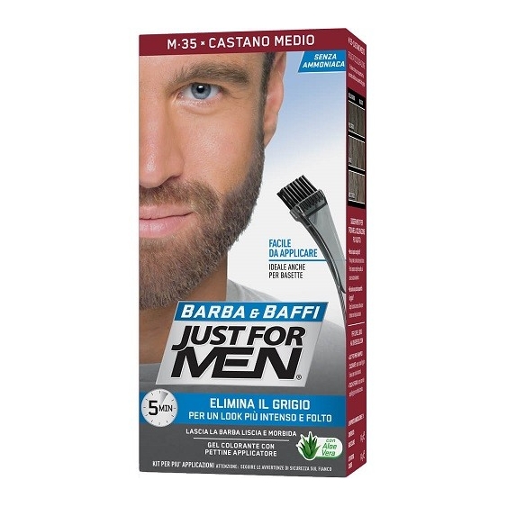 Just For Men Barba & Baffi Gel Colorante M35 Castano Medio