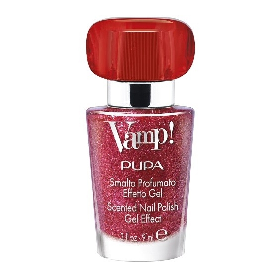 Pupa Vamp! Smalto Profumato Effetto Gel Sparkling Edition - 207 Twinkle Ruby