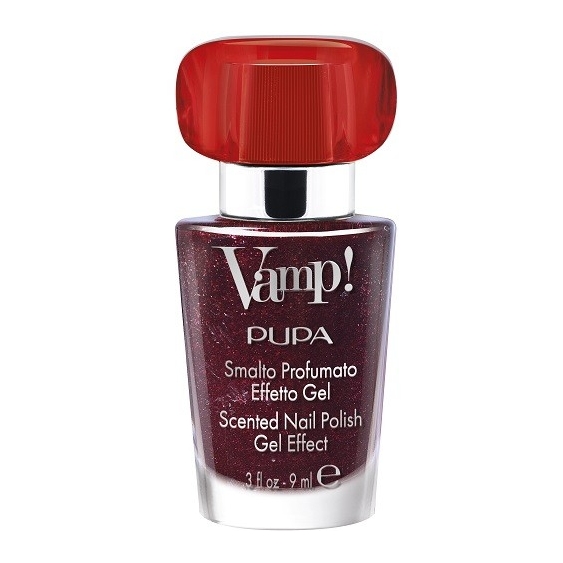 Pupa Vamp! Smalto Profumato Effetto Gel Sparkling Edition - 208 Bordeaux Party