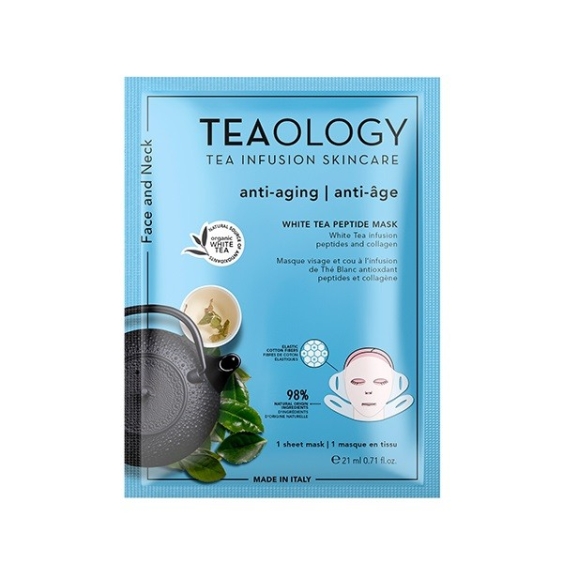 Teaology White Tea Peptide Face and Neck Mask 21ML
