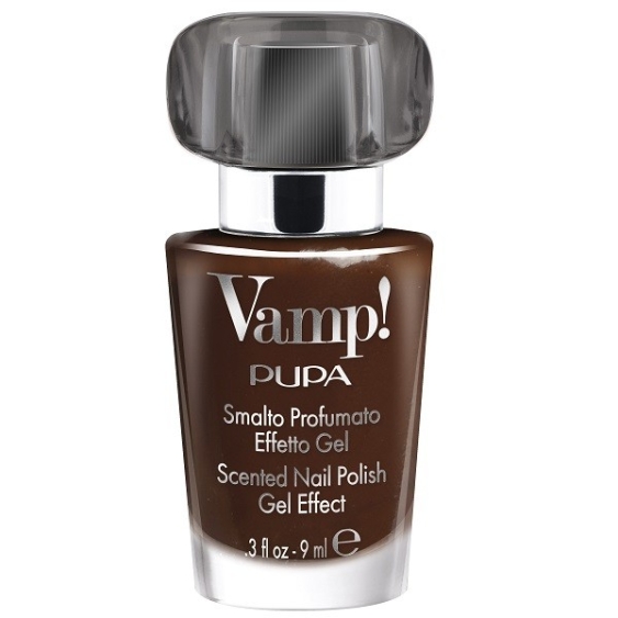 Pupa Vamp! Smalto Profumato Effetto Gel Nero - 312 Dark Chocolate