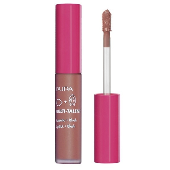Pupa Multi-Talent Rossetto + Blush - 01 Nude Pink