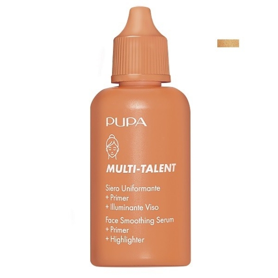 Pupa Multi-Talent Siero Uniformante + Primer + Illuminante Viso Golden Glow