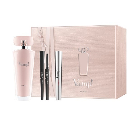 Pupa Kit Vamp! Eau De Parfum Pink 100 ml & Mascara Vamp! & Eye Pencil