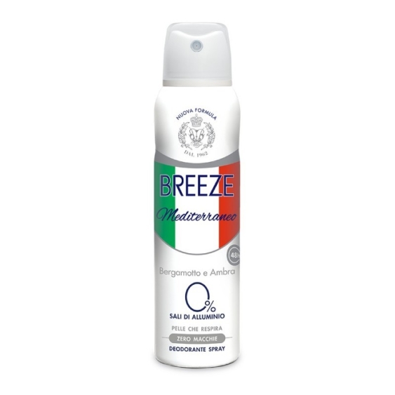 Breeze Mediterraneo Deodorante Spray Con Bergamotto E Ambra 150 ml