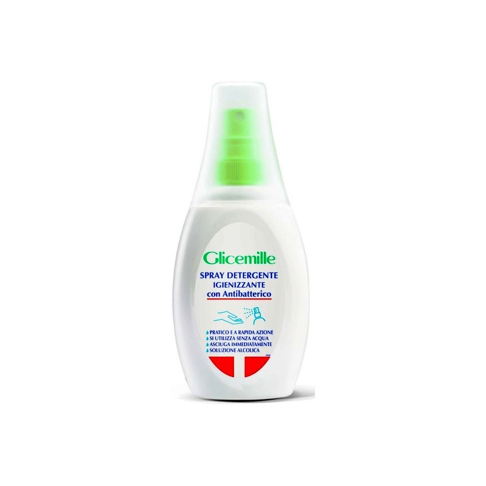 Glicemille Spray Detergente Igienizzante Mani Con Antibatterico 75 ml