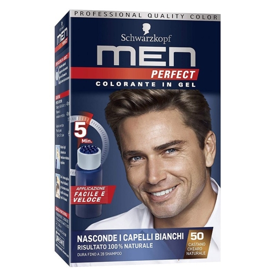 Schwarzkopf Men Perfect Colorante In Gel - 50 Castano Chiaro Naturale