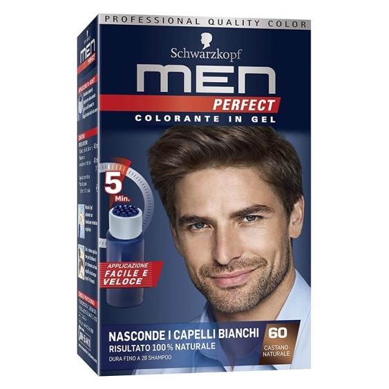 Schwarzkopf Men Perfect Colorante In Gel - 60 Castano Naturale
