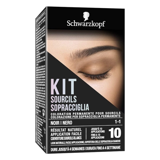 Schwarzkopf Kit Sopracciglia Colorazione Permanente  - 1-1 Nero