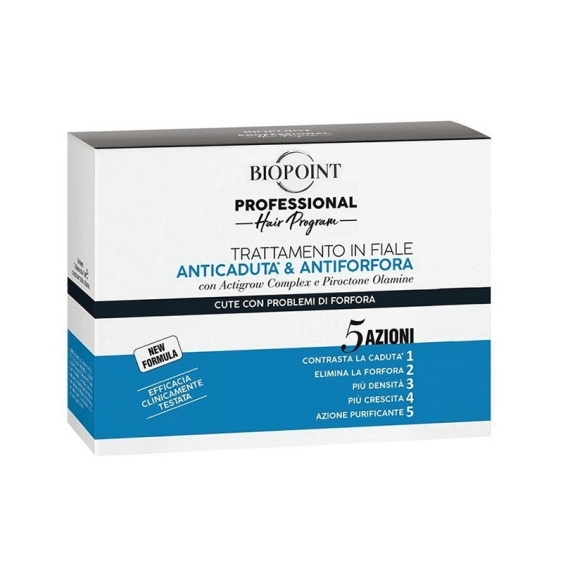 Biopoint Hair Program Trattamento in fiale Anticaduta e Antiforfora 10 fiale