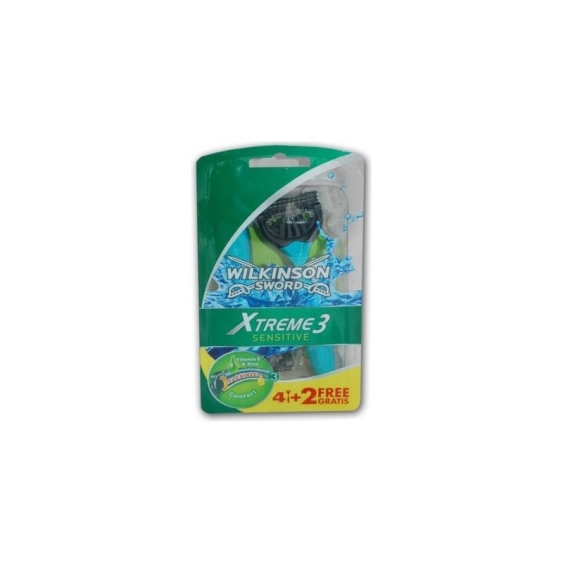 Wilkinson Xtreme3 Sensitive 4 + 2 Lamette