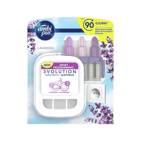 Ambi Pur Starter Kit 3Volution Diffusore Elettrico Alla Lavanda 20 ml