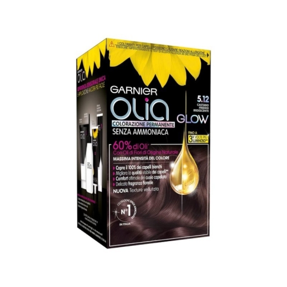 Garnier Olia Colorazione Permanente Senza Ammoniaca 5.12 Castano Freddo Iridescente
