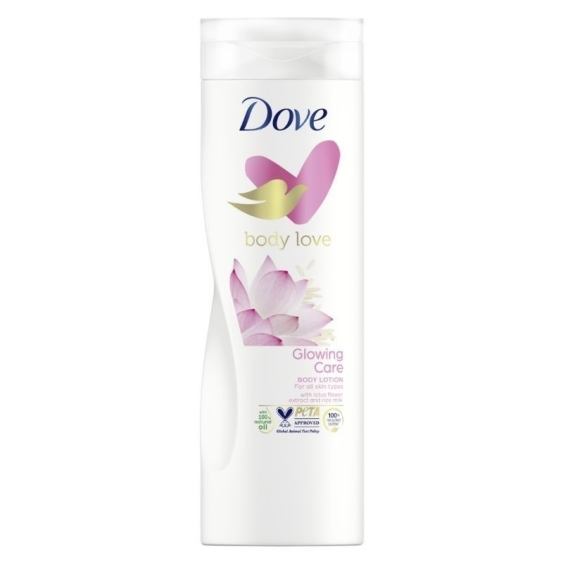 Dove Glowing Care Crema Corpo Ai Fiori Di Loto E Latte Di Riso 400 ml