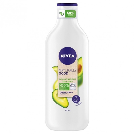 Nivea Naturally Good Crema Corpo Pelle Secca Con Avocado 350 ml