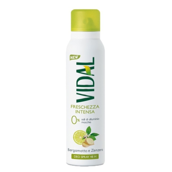 Vidal Freschezza Intensa Bergamotto E Zenzero Deo Spray 150 ml