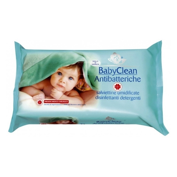 Baby Clean Salviettine Umidificate Antibatteriche 72 pz