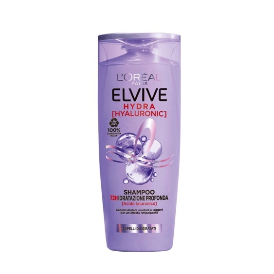 L'Oreal Paris Elvive Hydra Hyaluronic Shampoo Idratazione Profonda 285 ml