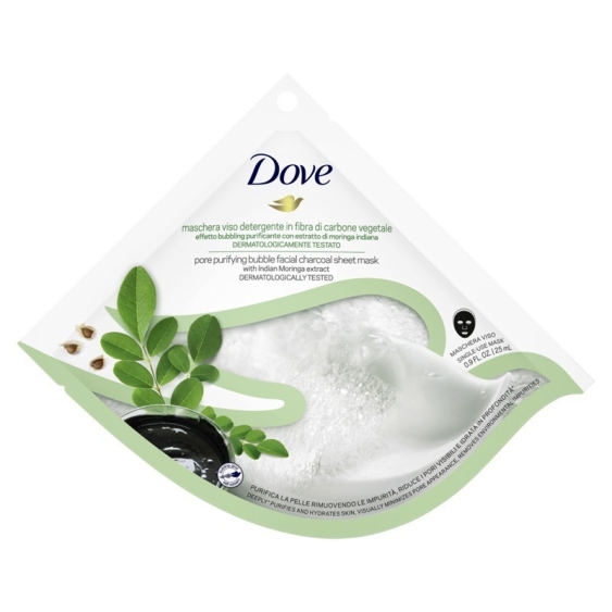 Dove Maschera Viso Detergente in Fibra di Carbone Vegetale