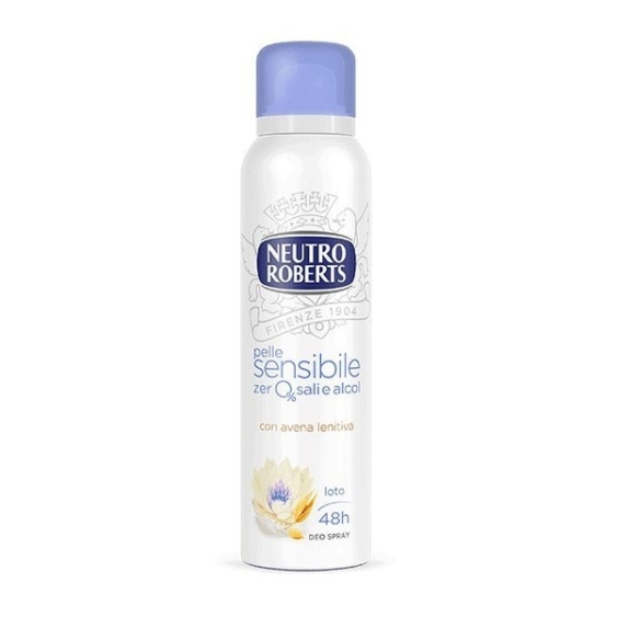 Neutro Roberts Pelle Sensibile Zero Sali e Alcol Loto Deo Spray 150 ml