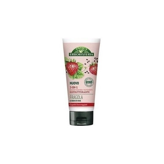 Antica Erboristeria 3 in 1 Ristrutturante Fragola e Semi di Chia 200 ml