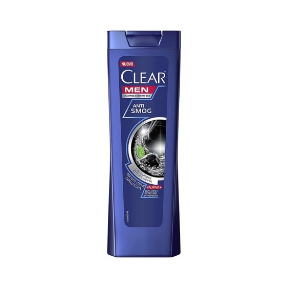 Clear Men Shampoo Antiforfora Antismog Con Carbone Attivo E Menta 225 ml